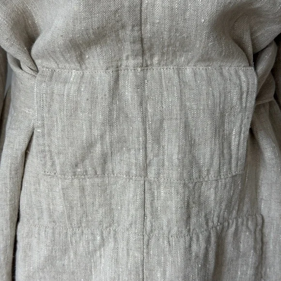 SEПSEI Heavy Linen Oversized Cabincore Rustic Maxi Kimono/Robe-Made in Italy